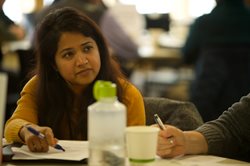 person participating in subregional workshop