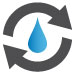 Water recycle icon